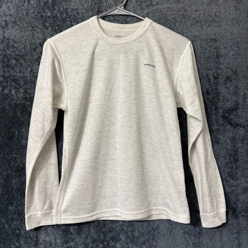 Patagonia Girls Cream Long Sleeve Shirt